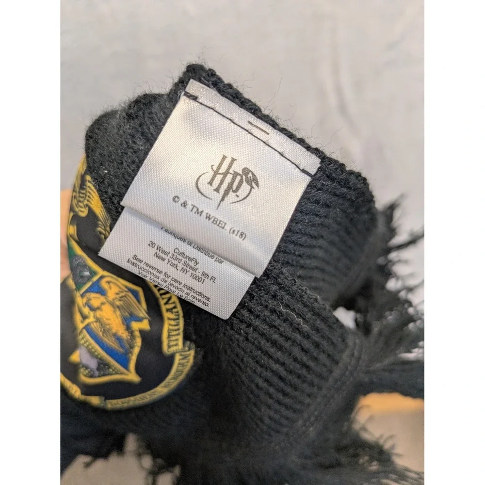 Harry Potter Hogwarts Scarf‎ Black Red Blue Yellow Green Striped Fringe